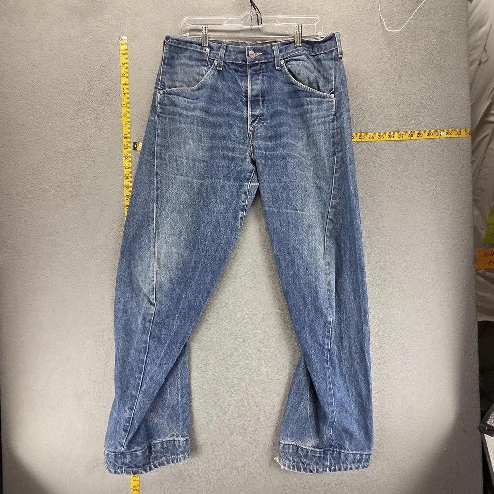 VTG Levis Engineered Jeans Mens Blue Buckle Back Twisted One Pocket Fits 32x32